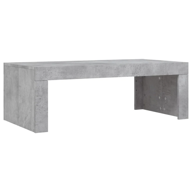 Table basse design simple 102 x 50 x 36 cm bois d'ingénierie gris DEC039249