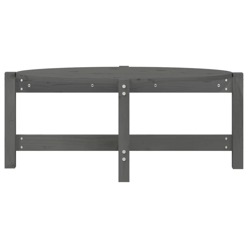 Table basse simple 87 x 48 x 35 cm bois massif de pin gris DEC039209