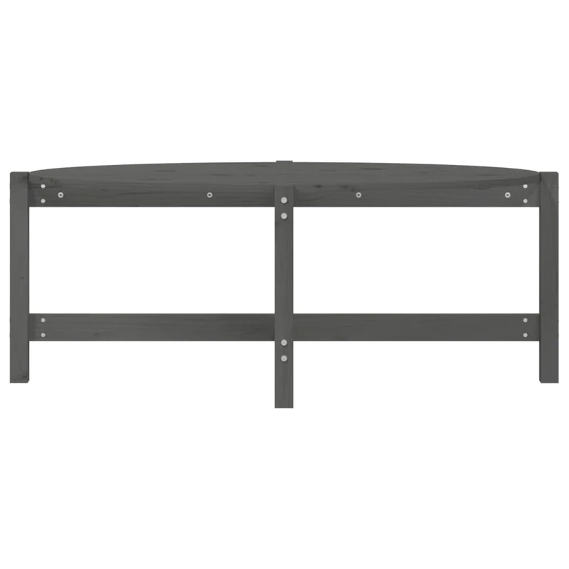 Table basse simple 118 x 63 x 45 cm bois massif de pin gris DEC039172