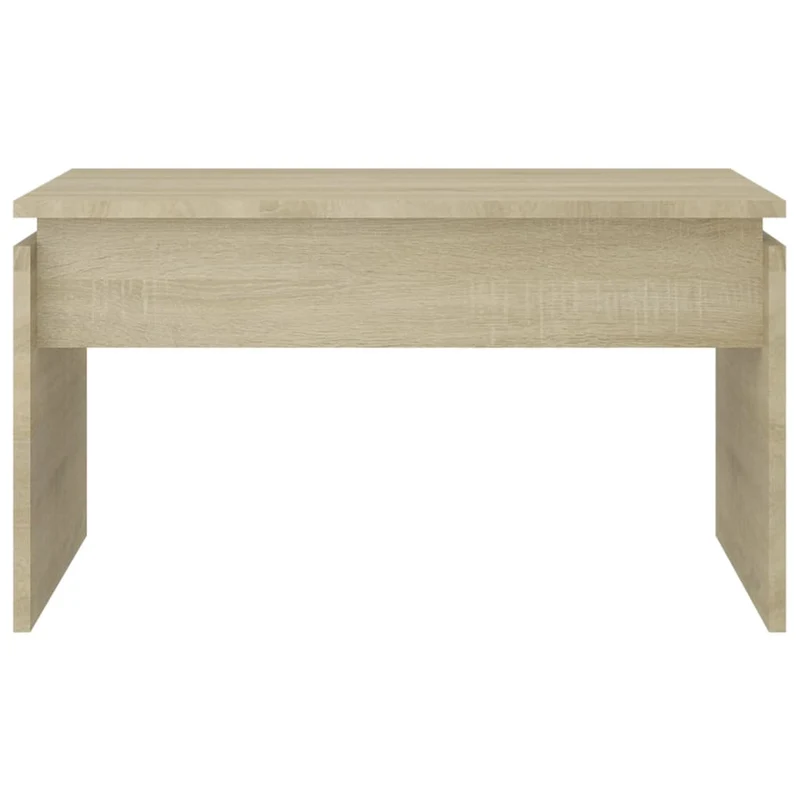 Table basse design intemporel 68 x 50 x 38 cm bois d'ingénierie couleur chêne DEC038983