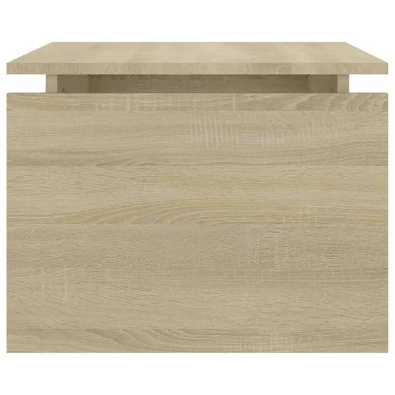 Table basse design intemporel 68 x 50 x 38 cm bois d'ingénierie couleur chêne DEC038983