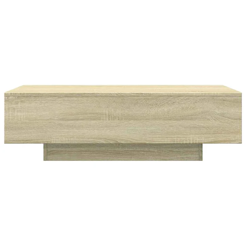 Table basse design rustique 100 x 49,5 x 31 cm bois d'ingénierie couleur chêne DEC038843
