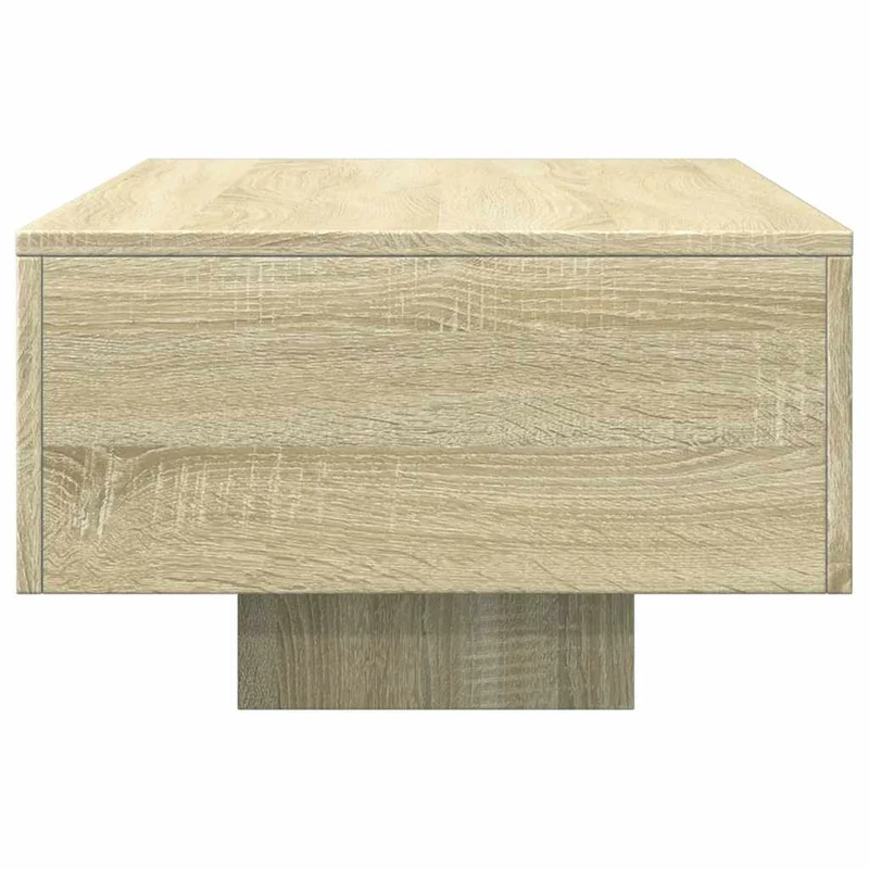 Table basse design rustique 100 x 49,5 x 31 cm bois d'ingénierie couleur chêne DEC038843