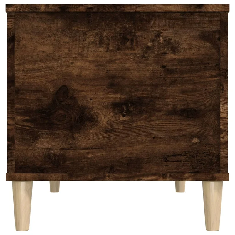 Table basse dessus relevable design rustique 90 x 44,5 x 45 cm bois d'ingénierie marron DEC038503