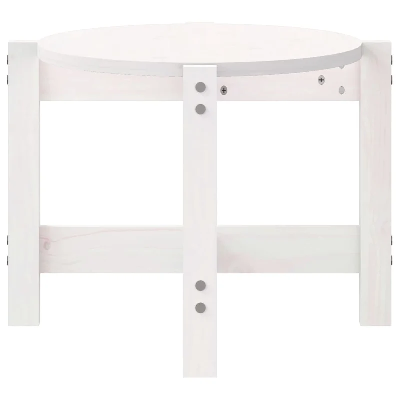 Table basse design simple 87 x 48 x 35 cm bois massif de pin blanc DEC037979