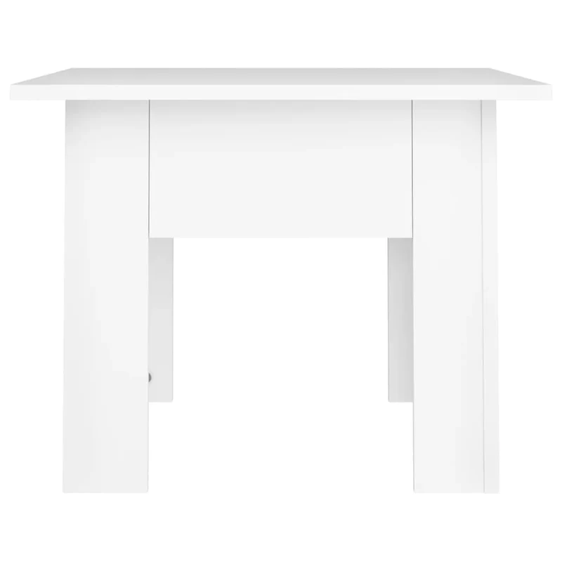 Table basse table d'appoint 55 x 55 x 42 cm bois d'ingénierie blanc DEC037901