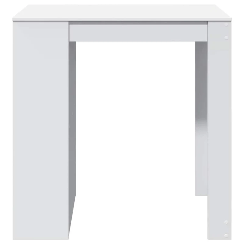 Table d’appoint multifonction avec 2 étagères et 1 tiroir 102 x 70 x 103,5 cm bois d'ingénierie blanc DEC036404