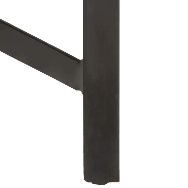 Table d’appoint multifonction table haute 60 x 60 x 107 cm bois de manguier et fer DEC036323