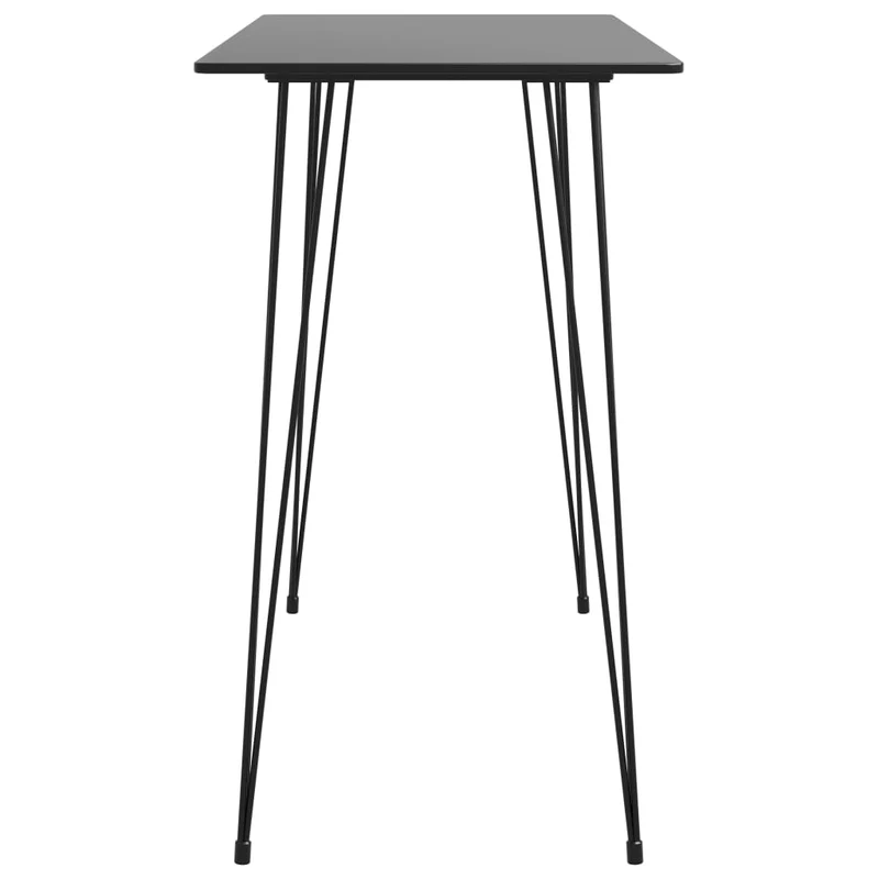 Table d’appoint multifonction 120 x 60 x 105 cm MDF noir et métal DEC036482