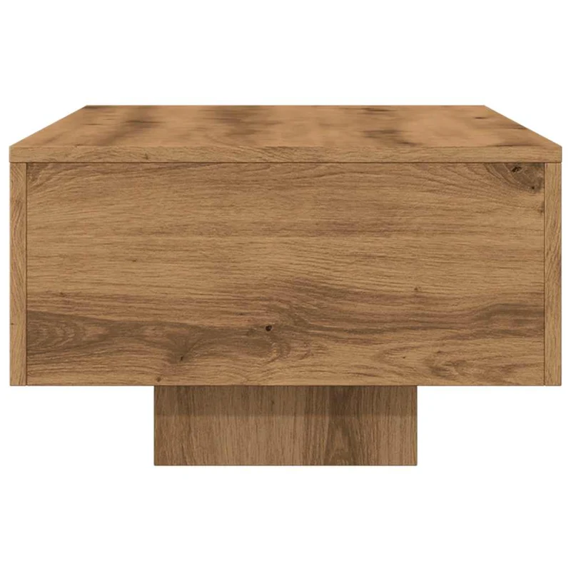 Table basse de salon design rustique 100 x 49,5 x 31 cm bois d'ingénierie couleur chêne DEC038289