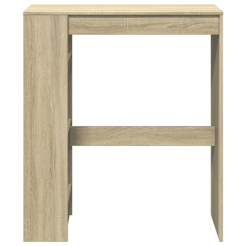 Table d’appoint multifonction avec étagères 90 x 40 x 103,5 cm en bois d'ingénierie couleur chêne DEC036376