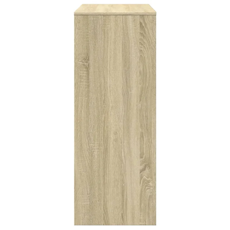 Table d’appoint multifonction avec étagères 90 x 40 x 103,5 cm en bois d'ingénierie couleur chêne DEC036376