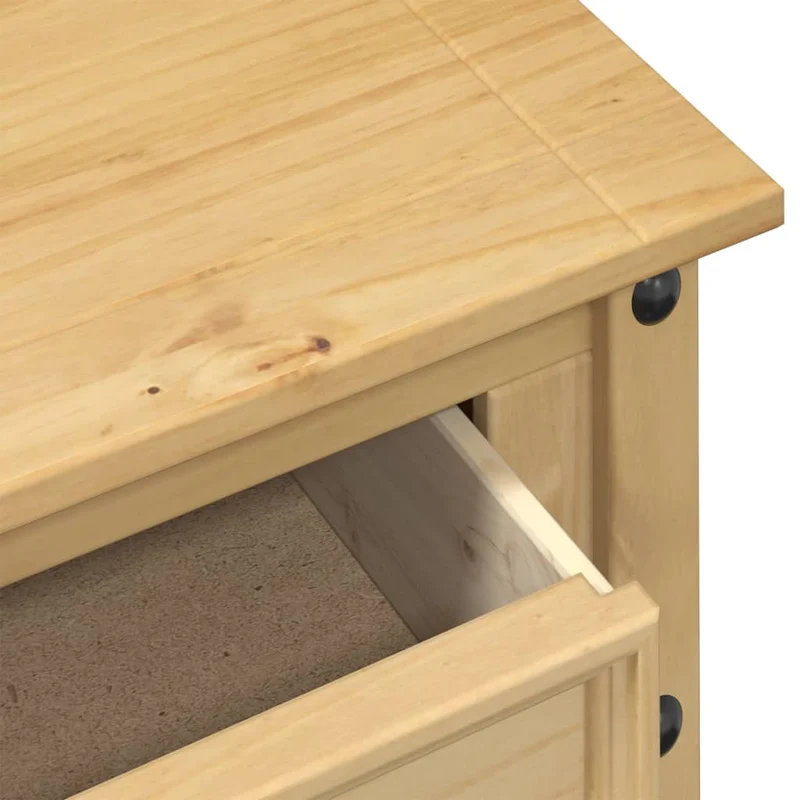 Table console avec tiroirs meuble d'entrée 114 x 34,5 x 73 cm bois de pin massif DEC031969