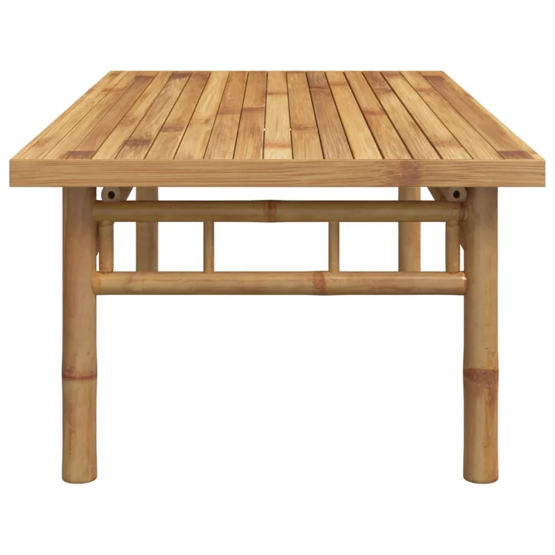 Table basse de salon design exotique 110 x 55 x 35 cm bambou marron DEC036994