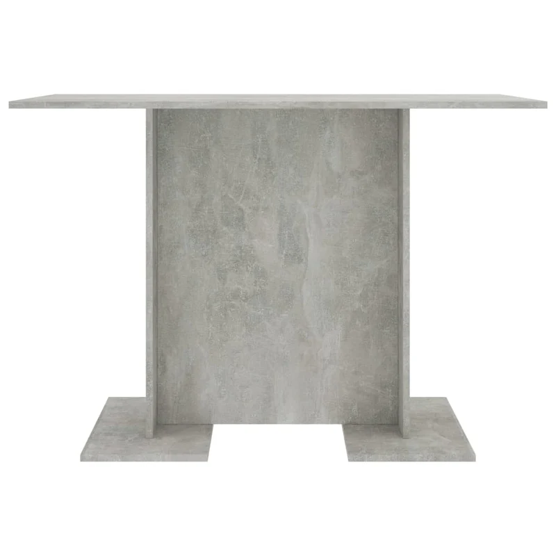 Table de salle à manger design simple 110 x 60 x 75 cm aggloméré gris DEC036638