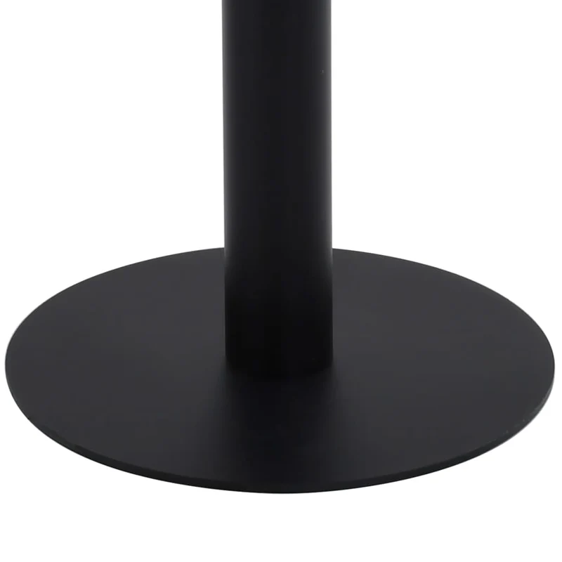 Table d'appoint auxiliaire table bistro hauteur 75 cm MDF et acier noir DEC036573