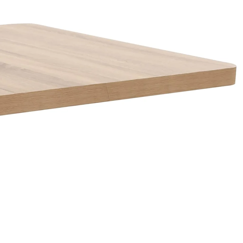 Table d'appoint auxiliaire table bistro hauteur 75 cm en MDF et acier blanc DEC036570