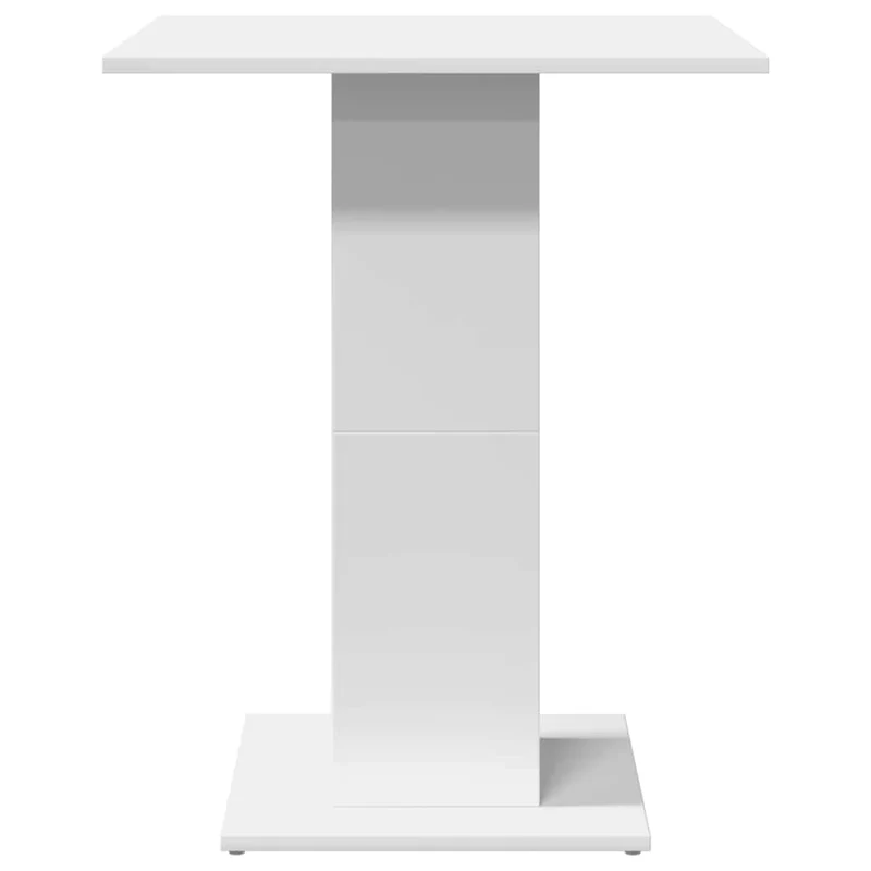 Table d'appoint auxiliaire design moderne 60 x 60 x 75 cm bois d'ingénierie blanc DEC036534