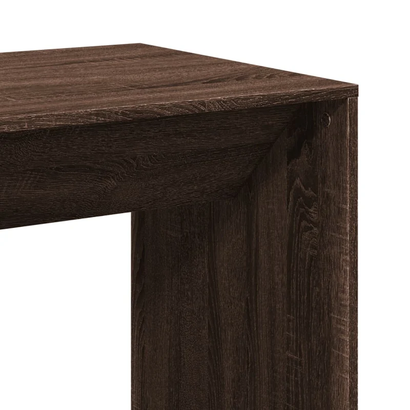 Table d’appoint multifonction 51 x 50 x 103,5 cm bois d'ingénierie marron DEC036438