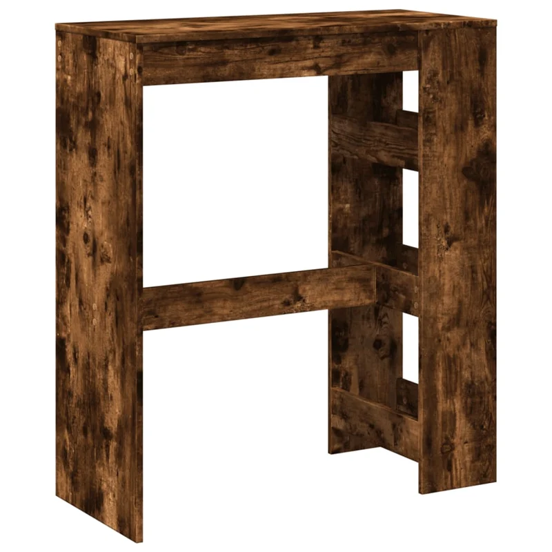 Table d’appoint multifonction avec étagères 90 x 40 x 103,5 cm bois d'ingénierie marron DEC036367