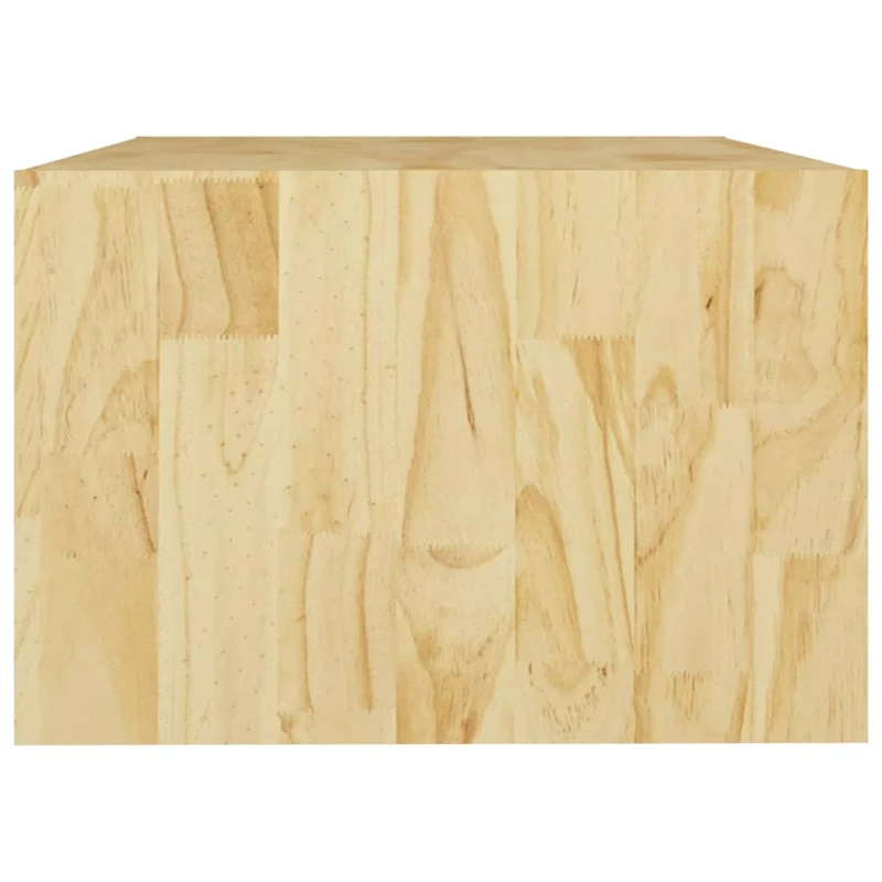 Table basse de salon bout de canapé design simple 75 x 50 x 33,5 cm bois de pin non traité DEC037134