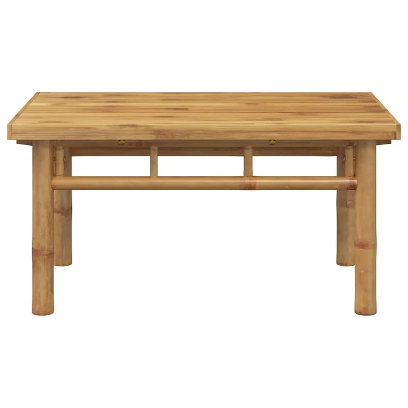 Table basse de salon design exotique 70 x 40 x 35 cm bambou avec finition naturelle DEC037127