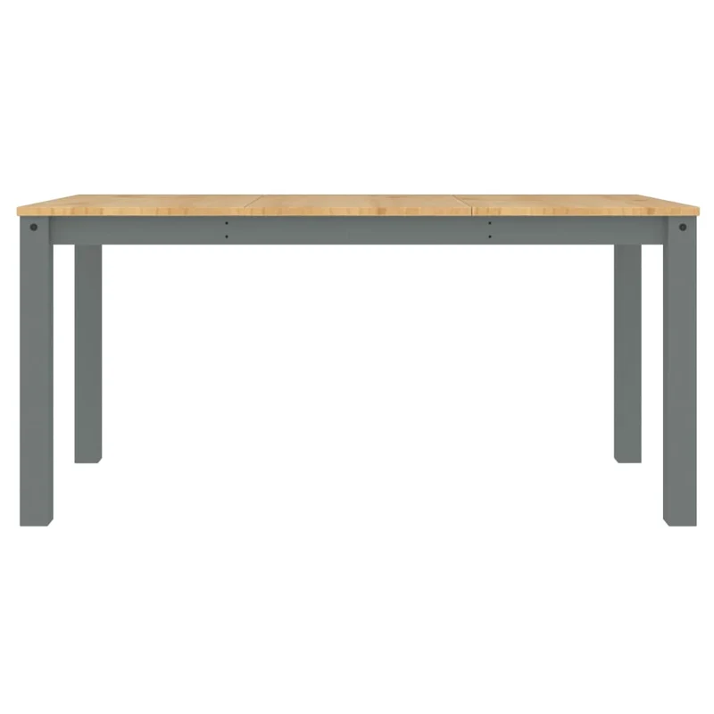 Table de salle à manger design classique 160 x 80 x 75 cm bois massif de pin gris DEC036904