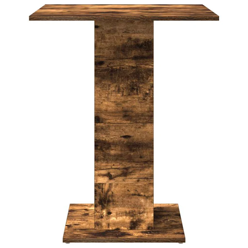 Table d'appoint auxiliaire 60 x 60 x 75 cm bois d'ingénierie marron DEC036549