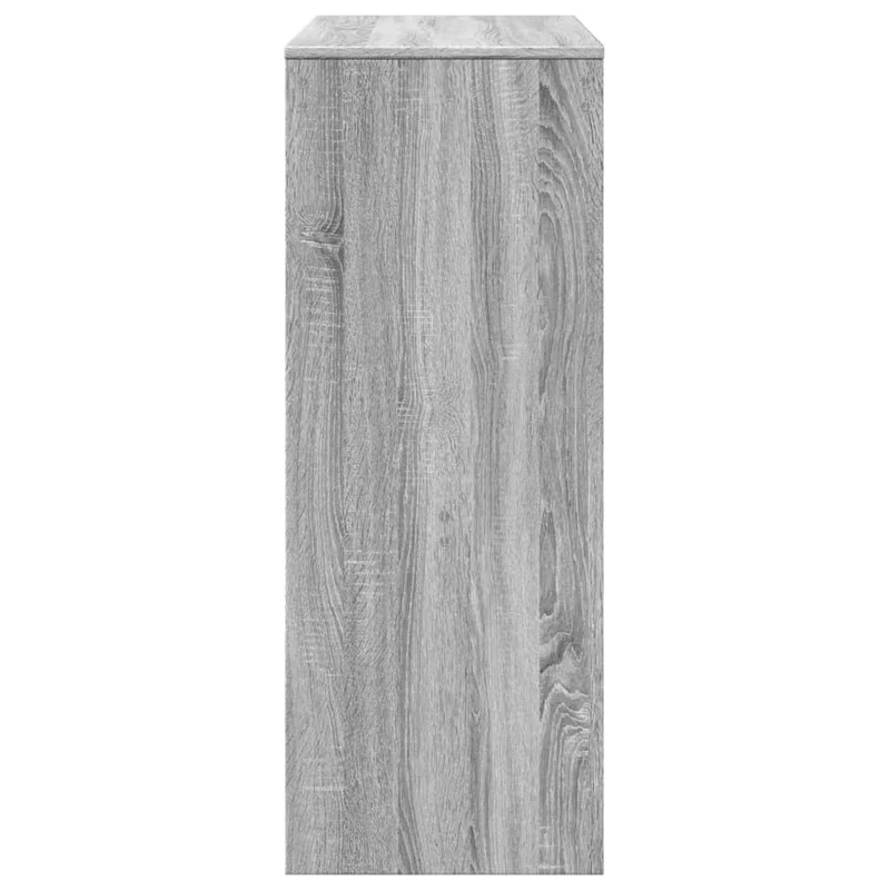 Table d’appoint multifonction avec étagères 90 x 40 x 103,5 cm en bois d'ingénierie gris DEC036394