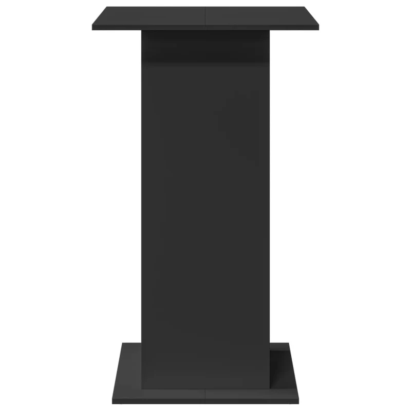 Table d’appoint multifonction avec étagère 60 x 60 x 102 cm bois d’ingénierie noir DEC036337