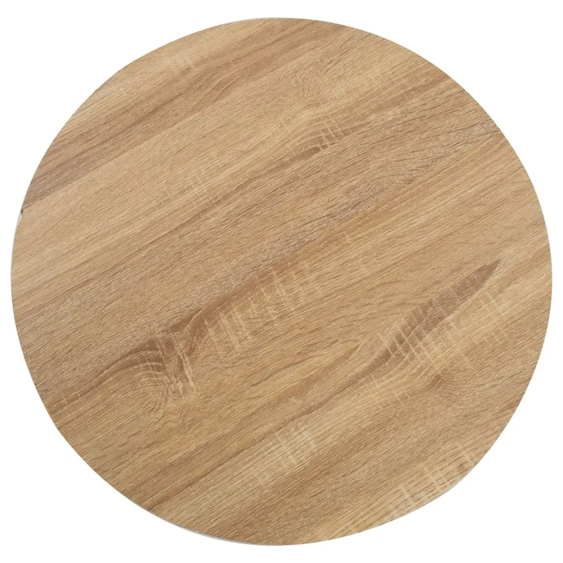 Table d'appoint auxiliaire table bistro hauteur 75 cm MDF et acier DEC036563