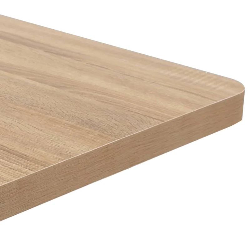 Table d'appoint auxiliaire table bistro hauteur 75 cm en MDF et acier noir DEC036561