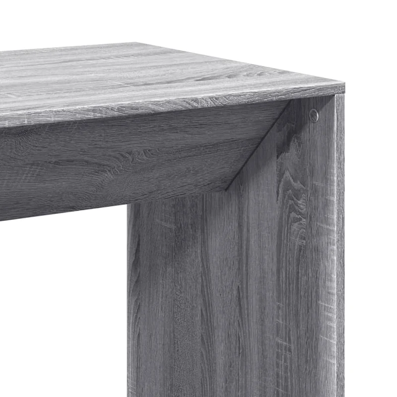 Table d’appoint multifonction 51 x 50 x 103,5 cm bois d'ingénierie gris DEC036502