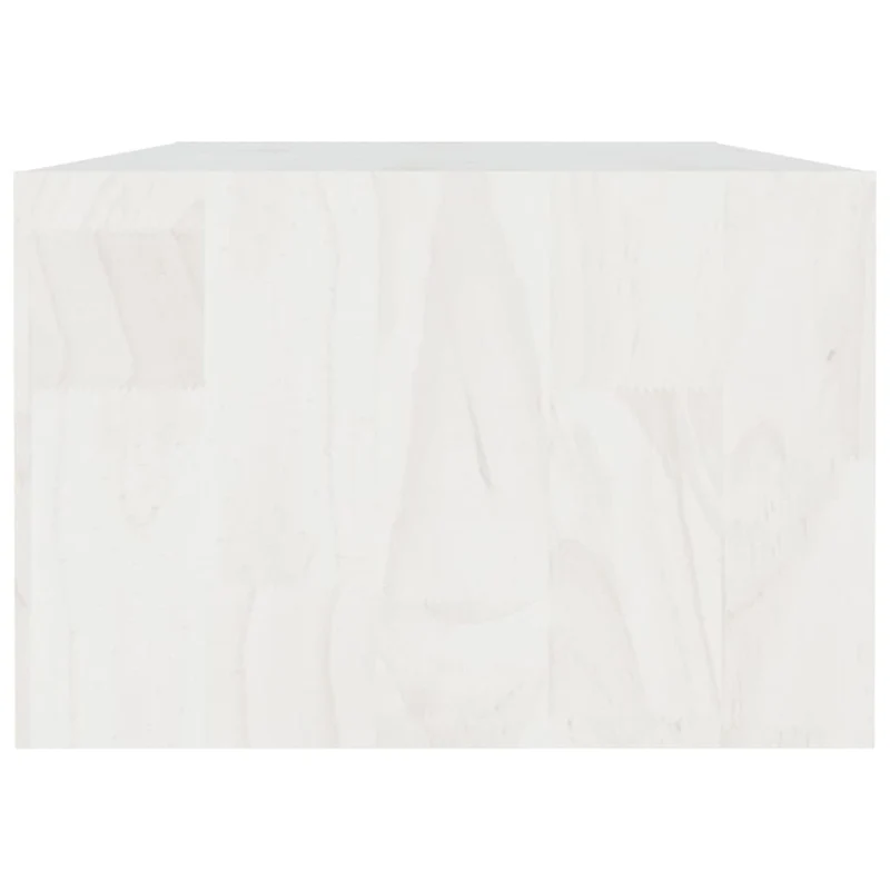 Table basse de salon design moderne 110 x 50 x 34 cm bois de pin massif blanc DEC037845
