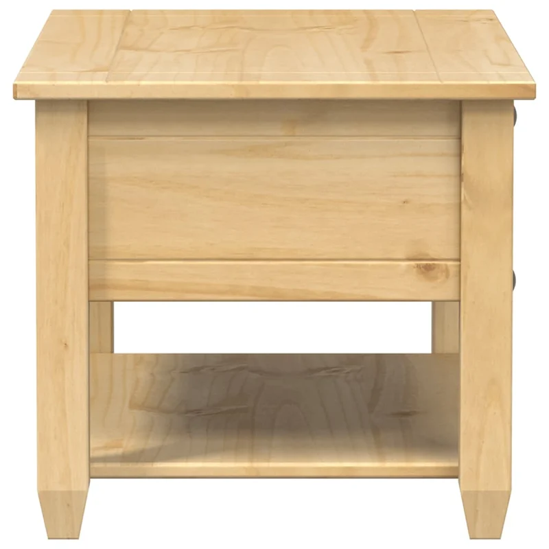 Table basse de salon design classique avec tiroirs 85 x 50 x 45 cm bois de pin massif DEC037763