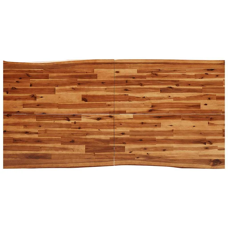 Table de salle à manger design industriel 180 x 90 x 75 cm bois d'acacia et acier DEC036723