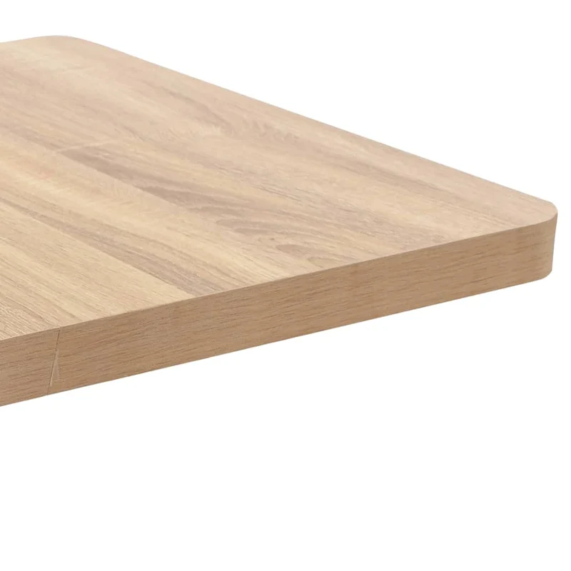 Table d'appoint auxiliaire table de bistrot hauteur 75 cm MDF acier noir DEC036565