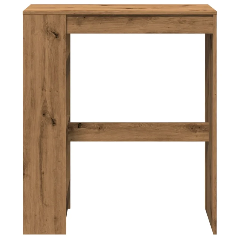 Table d’appoint multifonction avec étagères en bois d'ingénierie couleur chêne DEC036362