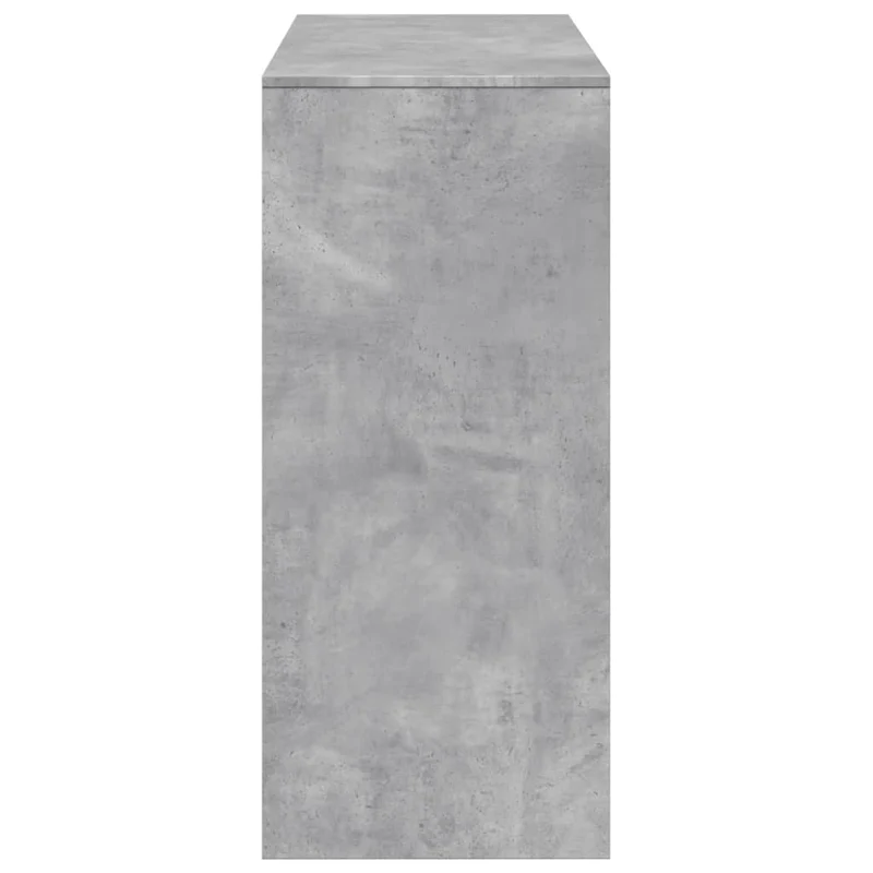 Table d’appoint multifonction avec étagère 124 x 46 x 103,5 cm en bois d'ingénierie gris DEC036350