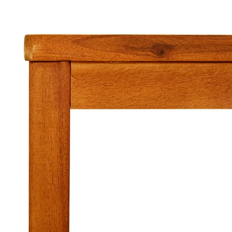 Table basse de salon design rustique 60 x 60 x 45 cm bois d'acacia solide marron DEC037110