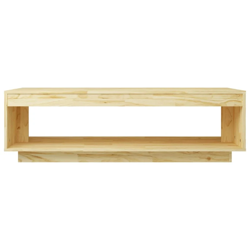 Table basse de salon design simple 110 x 50 x 33,5 cm bois de pin massif non traité DEC036980