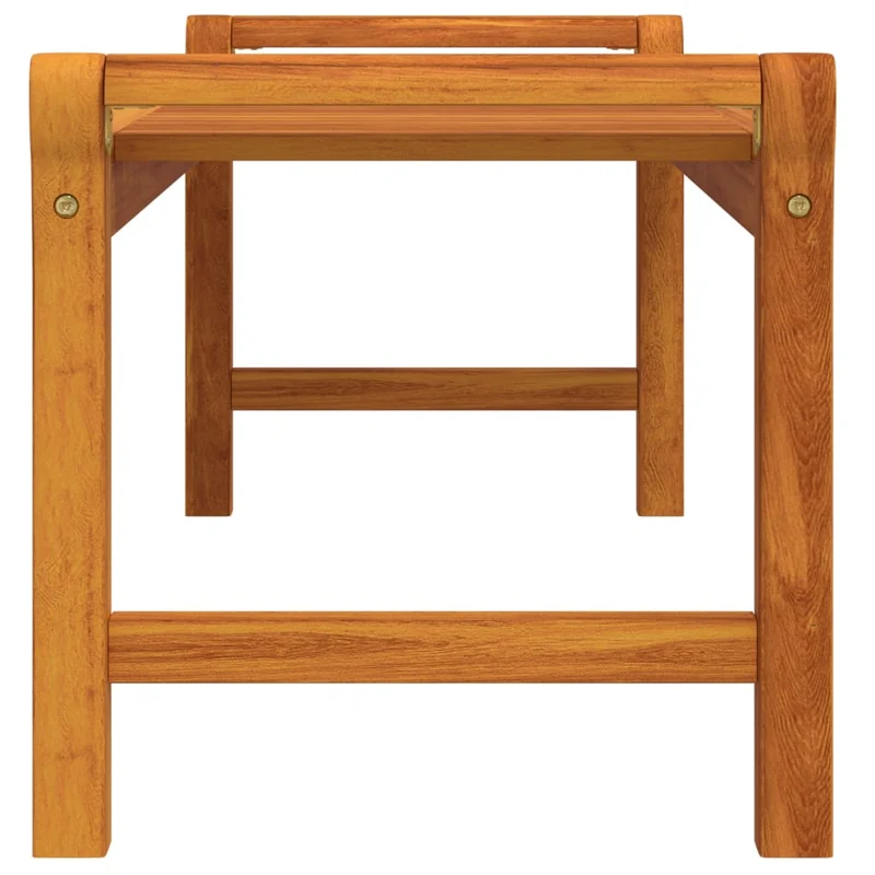 Table basse de salon design rustique 100 x 50 x 50 cm bois d'acacia massif marron DEC036940