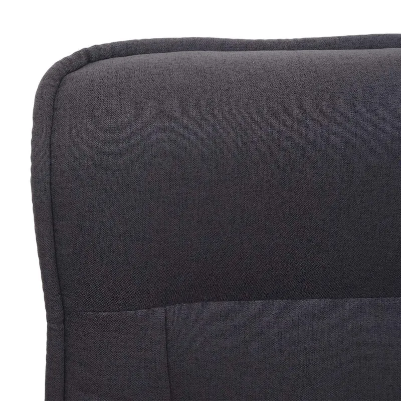Fauteuil de relaxation fonction de massage 9 programmes 5 niveaux d'intensité tissu gris foncé 04_0006384