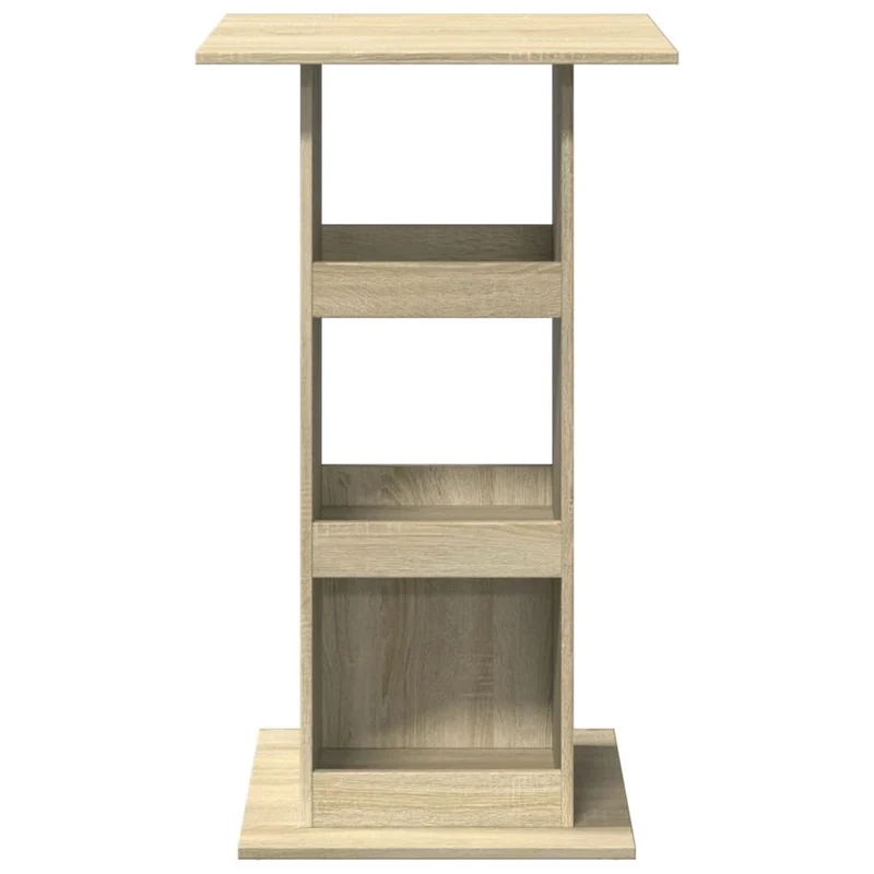 Table d’appoint multifonction avec rangement en bois d'ingénierie couleur chêne DEC036330