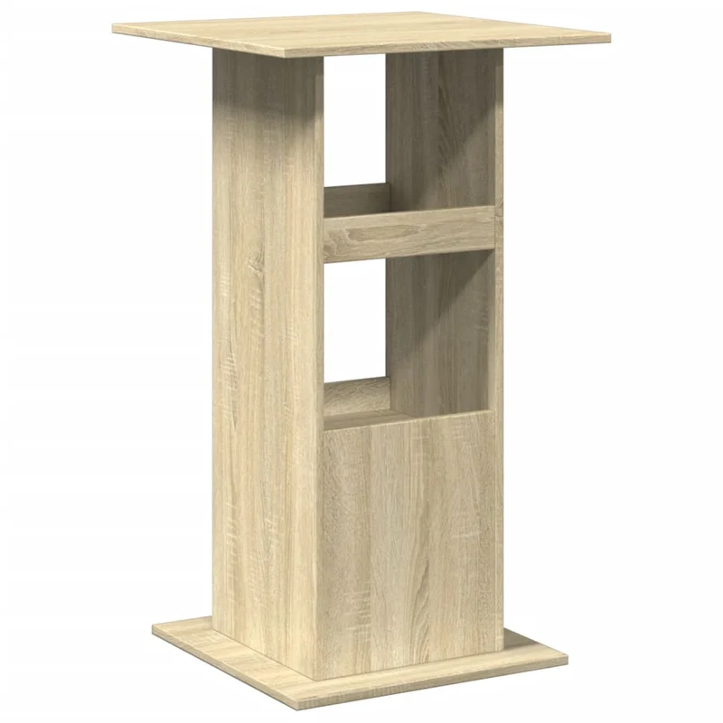 Table d’appoint multifonction avec rangement en bois d'ingénierie couleur chêne DEC036330