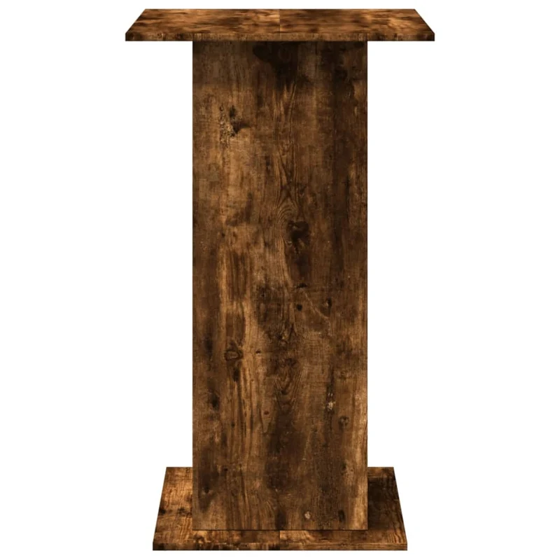 Table d’appoint multifonction avec étagères de rangement en bois d’ingénierie marron DEC036327