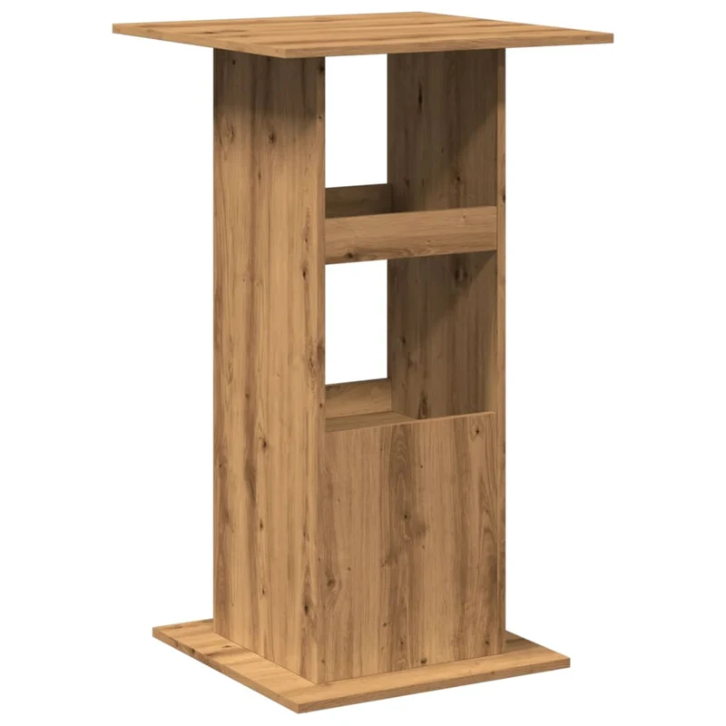 Table d’appoint multifonction avecétagères de rangement en bois d’ingénierie marron DEC036326