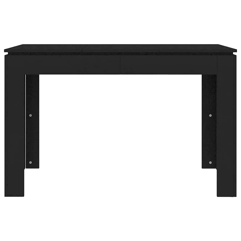 Table de salle à manger design moderne 120 x 60 x 76 cm bois d'ingénierie noir DEC036878