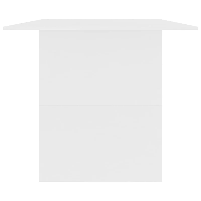Table de salle à manger design moderne 180 x 90 x 76 cm bois d’ingénierie blanc DEC036762