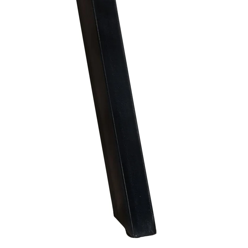 Table de salle à manger design industriel moderne 110 x 75 cm bois de manguier massif et fer DEC036653